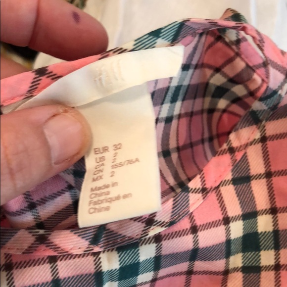 H&M plaid cold shoulder dress - Picture 5 of 5